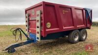 2013 MARSHALL QM12 12T MONOCOQUE TWIN AXLE GRAIN TRAILER - 9