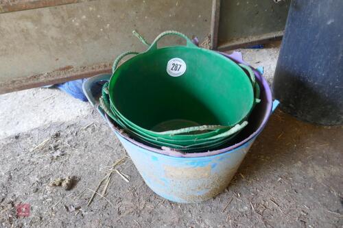 7 X VARIOUS RUBBER TRUGS