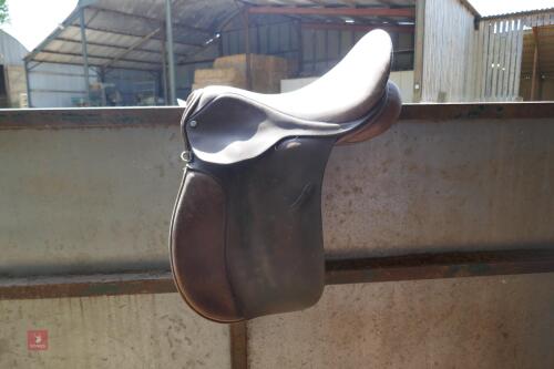 17'' BROWN LEATHER SADDLE