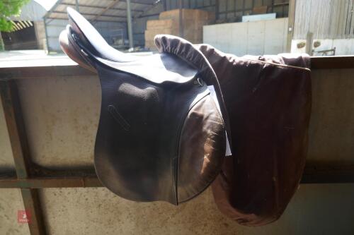 16.5'' BROWN LEATHER SADDLE