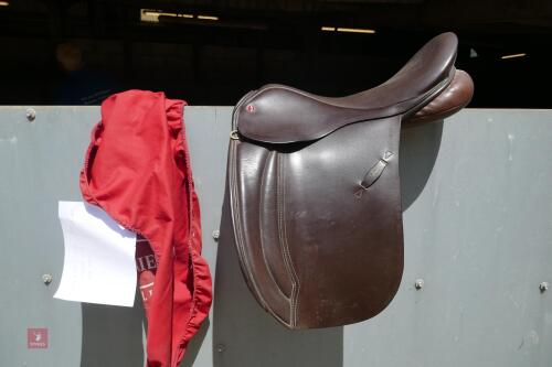 18'' JEFFRIES BROWN LEATHER SADDLE