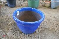 BLUE PLANT POT - 2