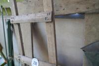 10' WOODEN ROOFING LADDER & WOODEN DOOR - 5