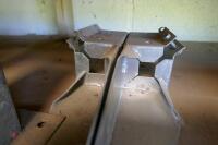 3 GALVANISED POST HOLDERS - 2