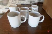 APPROX 28 WHITE MUGS Not all matching - 3