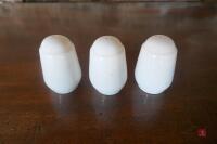 17 WHITE SALT POTS - 2