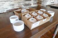 12 X 7OZ WHITE SUGAR POTS - 3