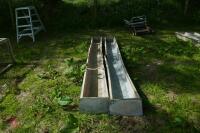 2 X 9' GALVANISED FEED TROUGHS - 3