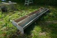 2 X 9' GALVANISED FEED TROUGHS - 4