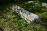 2 X 9' GALVANISED FEED TROUGHS - 5