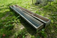 2 X 9' GALVANISED FEED TROUGHS - 6