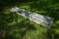 2 X 9' GALVANISED FEED TROUGHS - 2