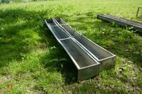 2 X 9' GALVANISED FEED TROUGHS - 3