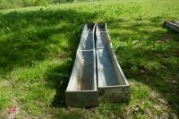 2 X 9' GALVANISED FEED TROUGHS - 5