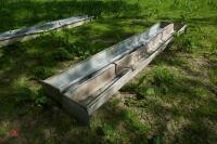 2 X 9' GALVANISED FEED TROUGHS - 7