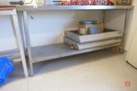 6' X 22" SS KITCHEN WORK TABLE - 4