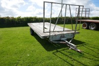 16' FLAT BED SINGLE AXLE BALE TRAILER - 2