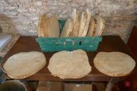 SAWN HARDWOOD SERVING PLATTERS