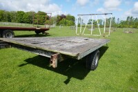 16' FLAT BED SINGLE AXLE BALE TRAILER - 4