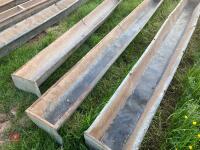 6 GROUND FEED TROUGHS - 2