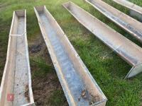 6 GROUND FEED TROUGHS - 4