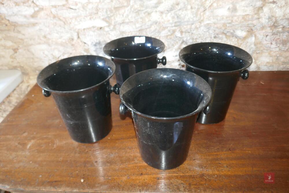 4 PLASTIC SERVING/DISPLAY BUCKETS