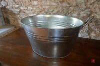 GALVANISED SERVING/DISPLAY BUCKET - 3