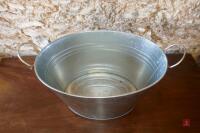 GALVANISED SERVING/DISPLAY BUCKET - 4