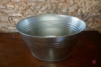 GALVANISED SERVING/DISPLAY BUCKET - 6