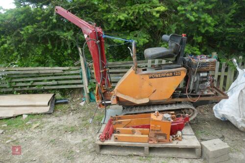 POWERFAB 125 MINI EXCAVATOR (S/R)