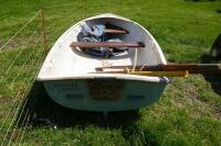 10' FIBREGLASS ROWING BOAT - 3