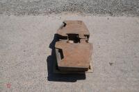 4 MASSEY FERGUSON FRONT TRACTOR WEIGHTS - 4