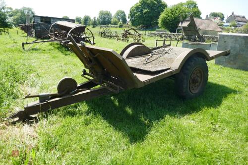 HOMEMADE SINGLE AXLE TIPPING TRAILER