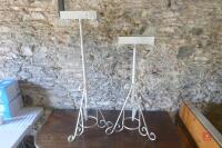 2 ADJUSTABLE FLOWER ARRANGEMENT STANDS - 4