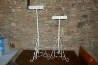 2 ADJUSTABLE FLOWER ARRANGEMENT STANDS - 6