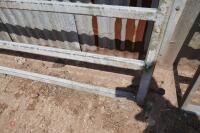 GALVANISED 14' 7'' BOX METAL YARD GATE - 7