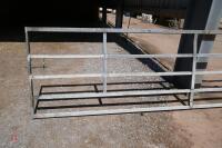 GALVANISED 14' 7'' BOX METAL YARD GATE - 3