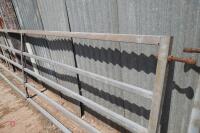 GALVANISED 14' BOX METAL YARD GATE - 3