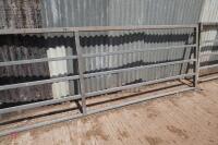 GALVANISED 14' BOX METAL YARD GATE - 6