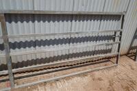 GALVANISED 14' BOX METAL YARD GATE