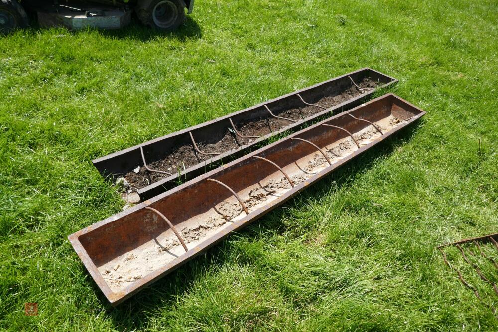 2 CAST IRON PIG TROUGHS