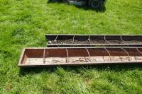 2 CAST IRON PIG TROUGHS - 6