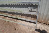 GALVANISED 14' BOX METAL YARD GATE - 2