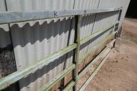 GALVANISED 14' BOX METAL YARD GATE - 6