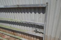 GALVANISED 14' BOX METAL YARD GATE - 7