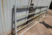 GALVANISED 14' BOX METAL YARD GATE - 8