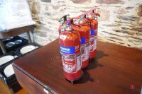 4 POWDER FIRE EXTINGUISHERS - 2