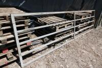 GALVANISED 14' 7'' BOX METAL YARD GATE - 4