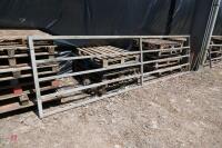 GALVANISED 14' 7'' BOX METAL YARD GATE - 5