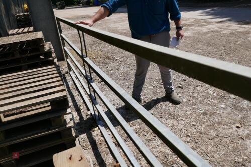 GALVANISED 14' BOX METAL YARD GATE